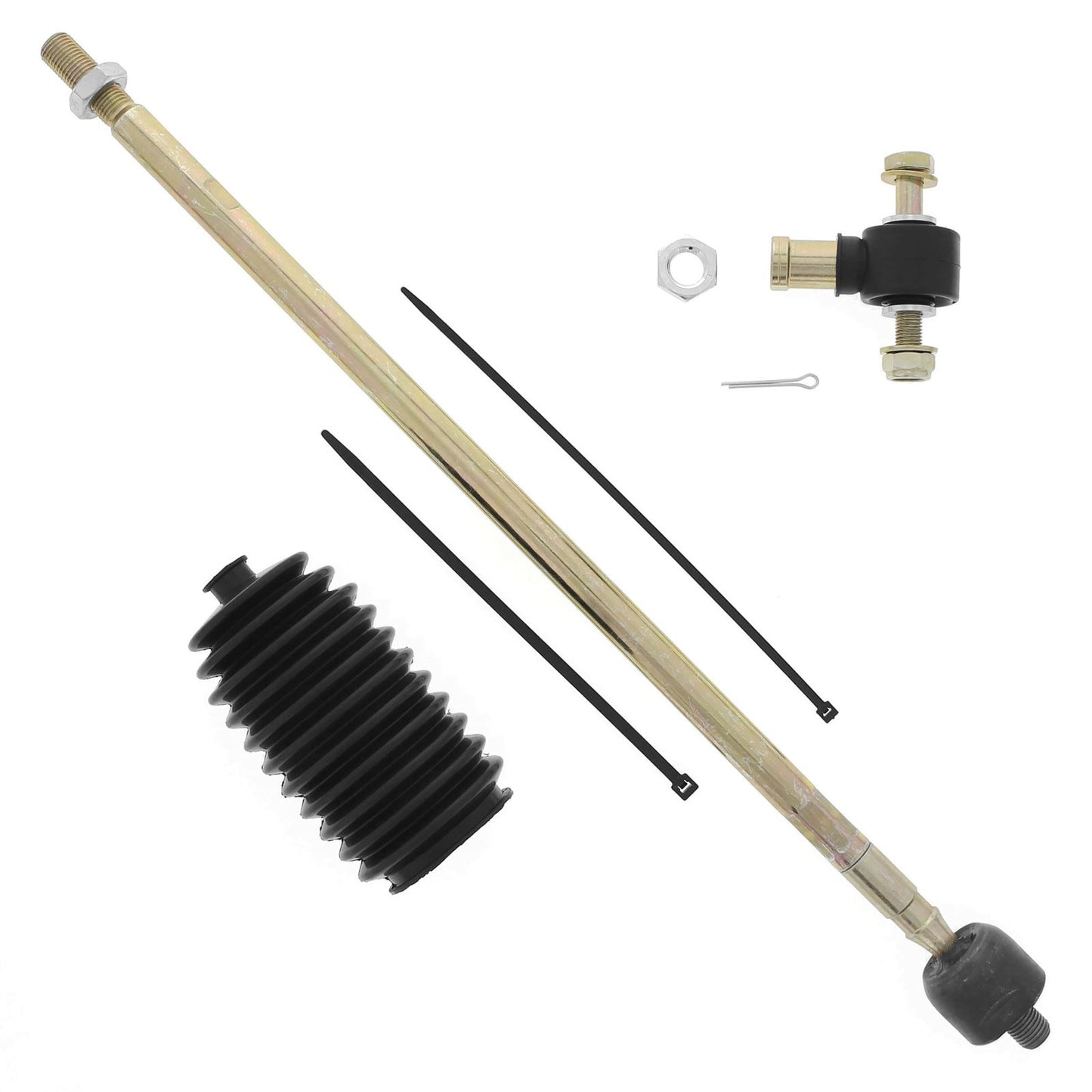 QuadBoss Steering Rack Tie Rod Assembly Kit - Left Inner and Outer for Polaris 51-1055-L_98634