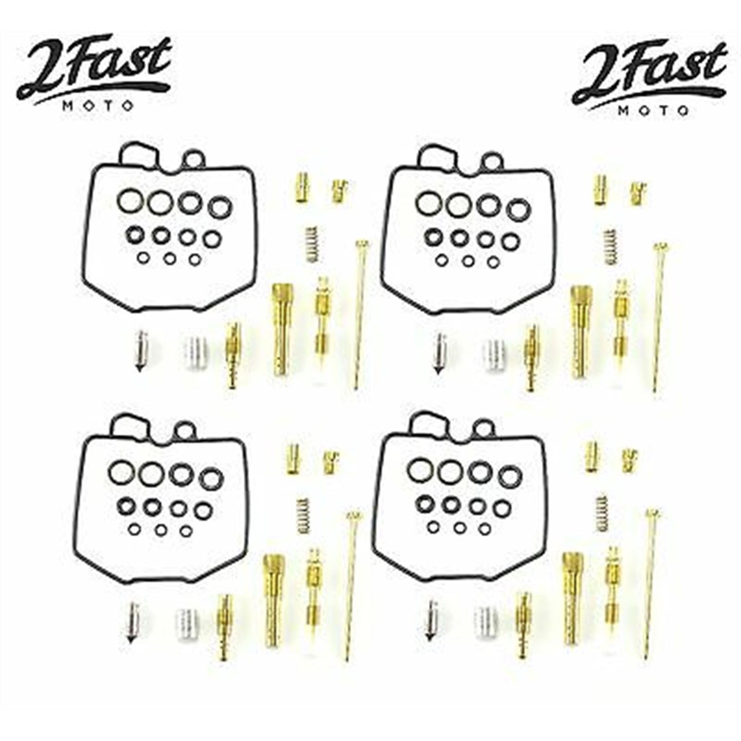 2FastMoto Carburetor Rebuild Repair Kit 4 pack for '81-82 Honda CB650 Custom 25-90665x4_623360