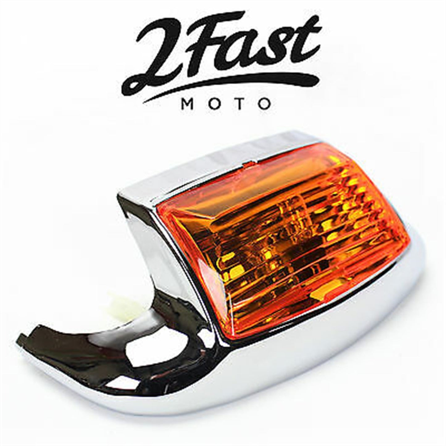 2FastMoto Motorcycle Fender Trim Light Amber Lens Custom For Harley 225-5158_628401