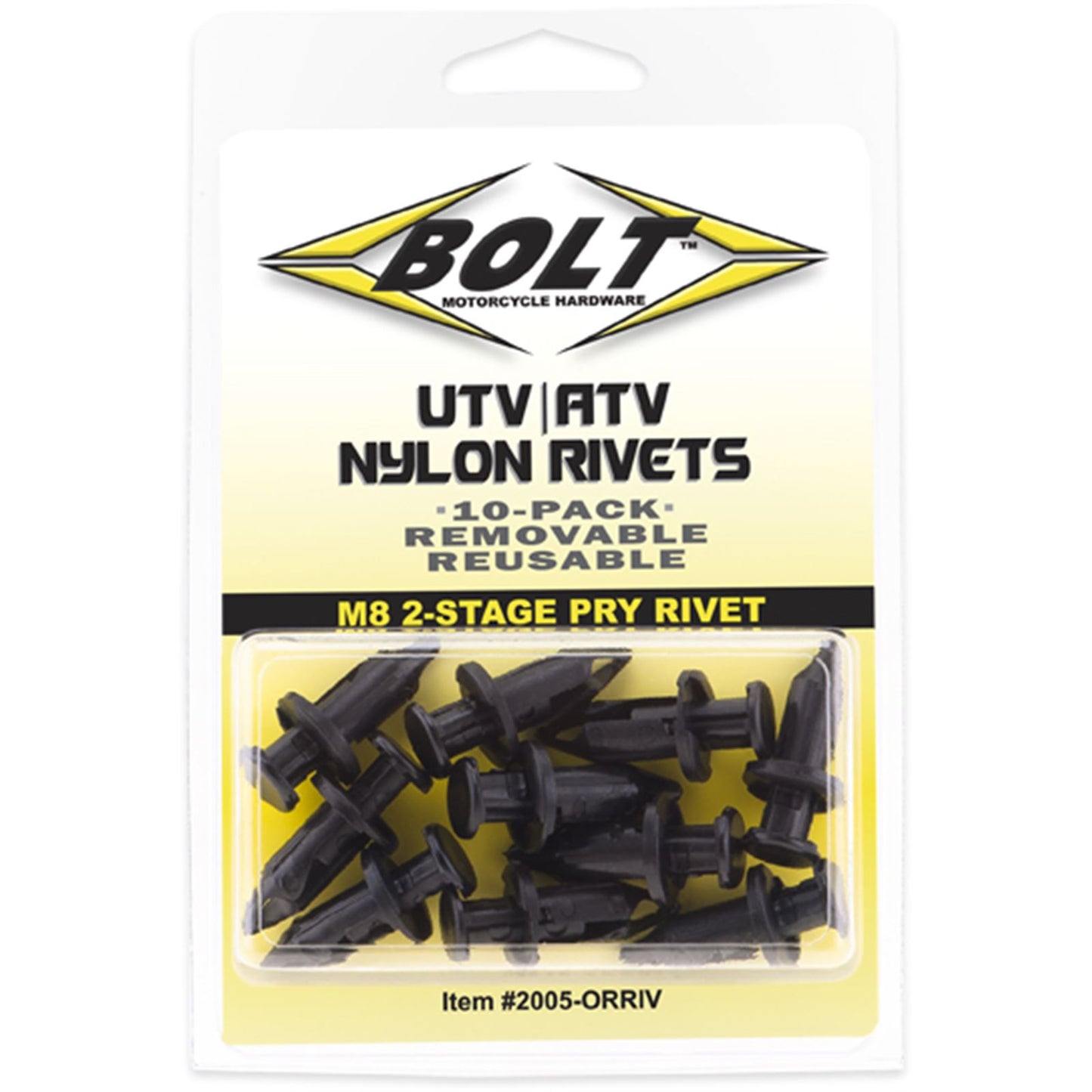Bolt MC Hardware M8 Pry Rivet Kit - 10/Pack 2005-0RRIV_1002308