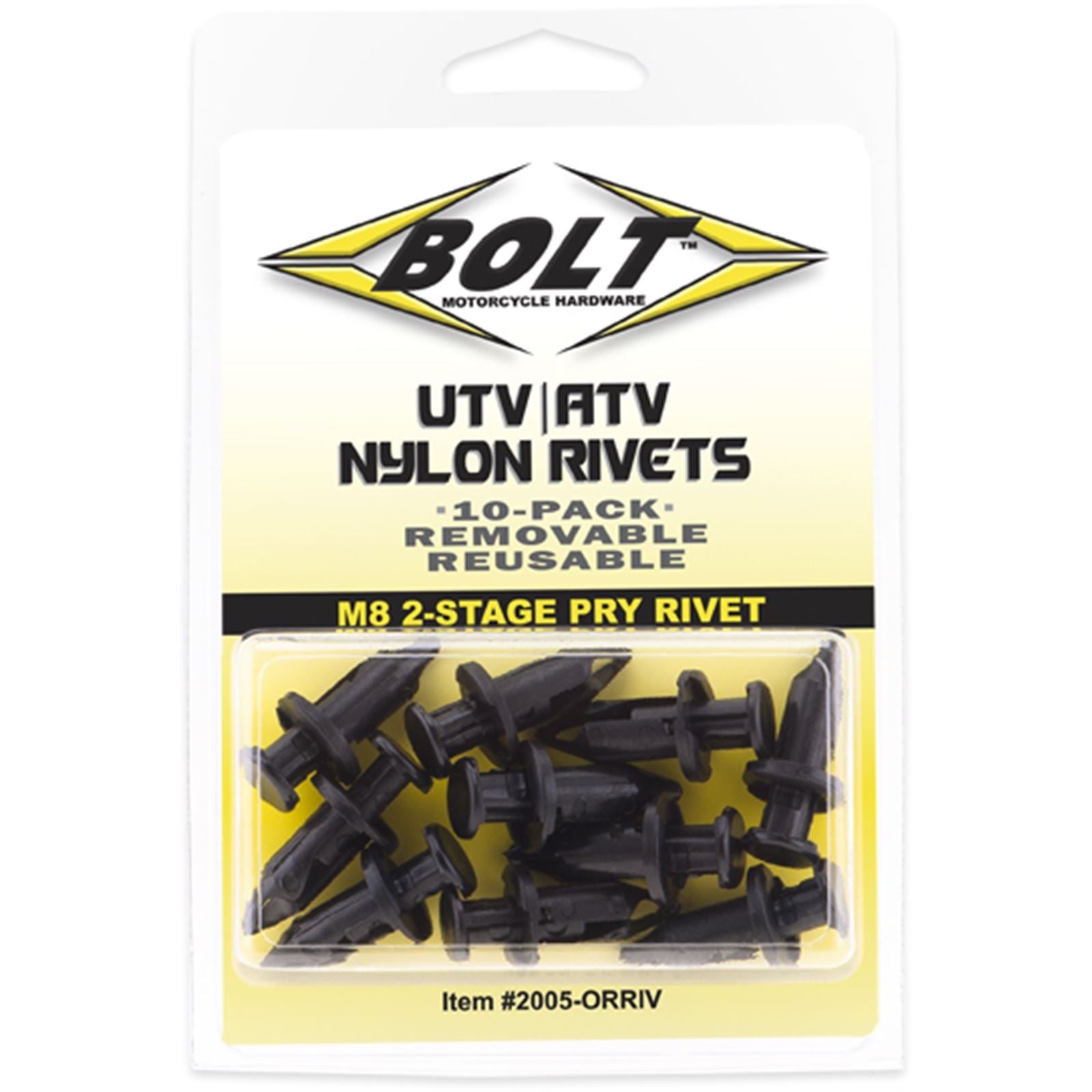 Bolt MC Hardware M8 Pry Rivet Kit - 10/Pack 2005-0RRIV_1002308