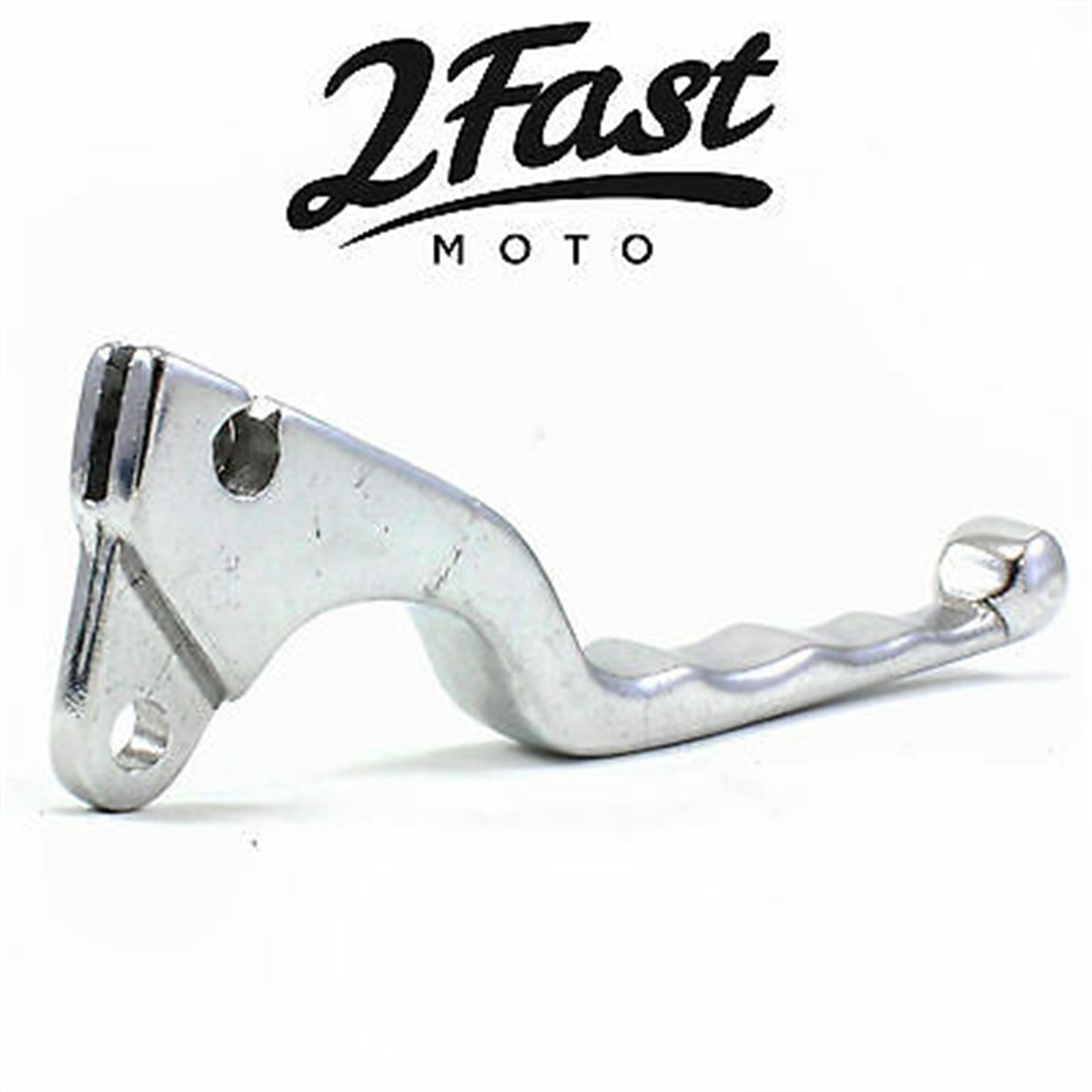 2FastMoto Polished Clutch Lever Dog Leg Finger Grooves Left Hand For Honda 30-74201_634057
