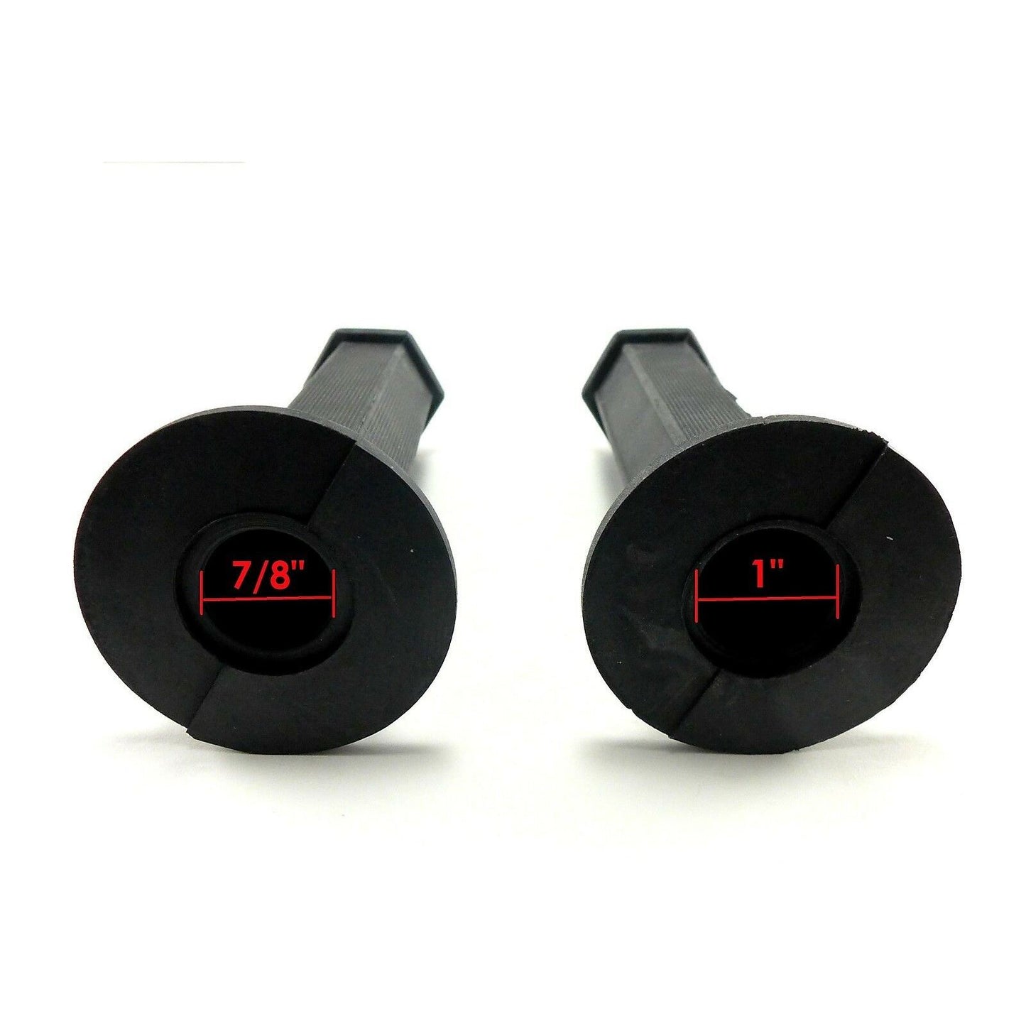 2FastMoto Vintage Motocross MX Black Six-Sided Hex Shape 7/8" Grips  [MPN: 2fm-01-2129b]_665448