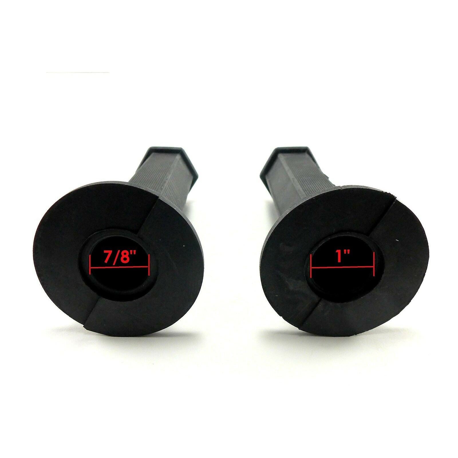 2FastMoto Vintage Motocross MX Black Six-Sided Hex Shape 7/8" Grips  [MPN: 2fm-01-2129b]_665448