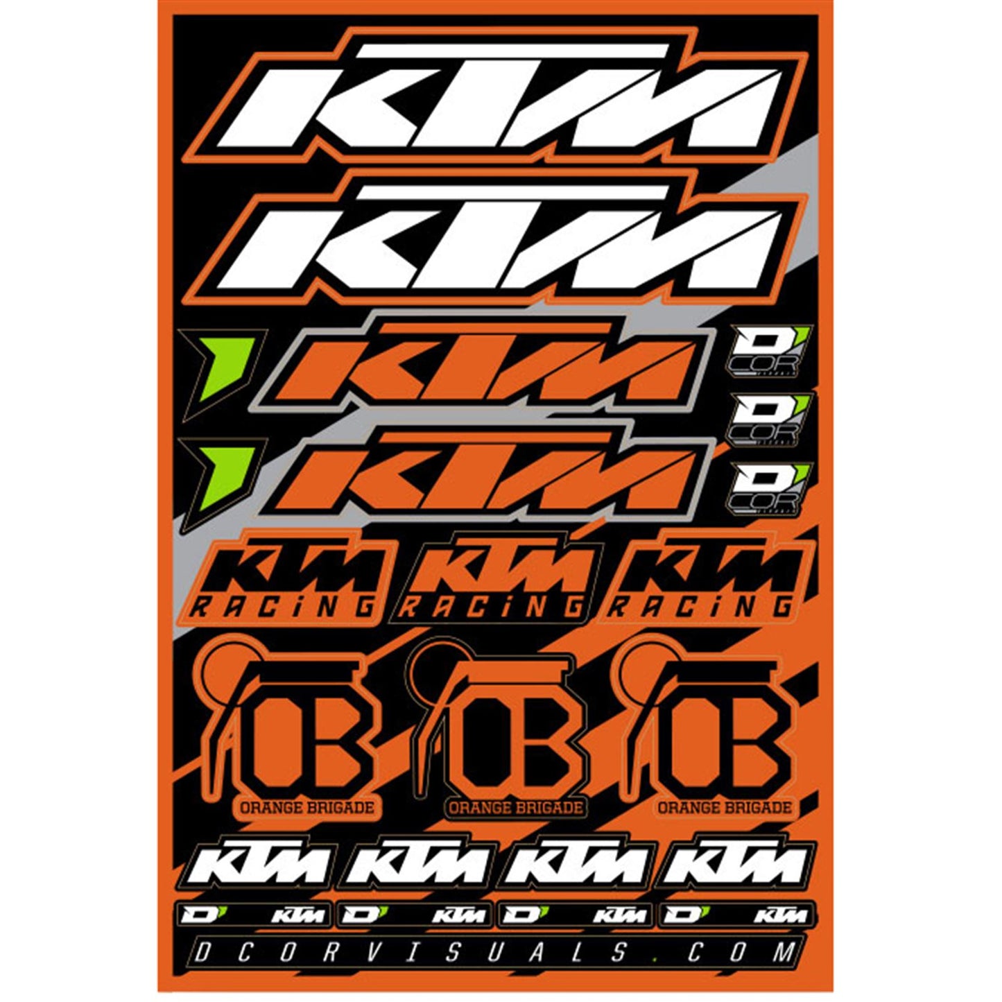 D'Cor Decal Sheet for KTM [MPN: 40-30-100]_99136