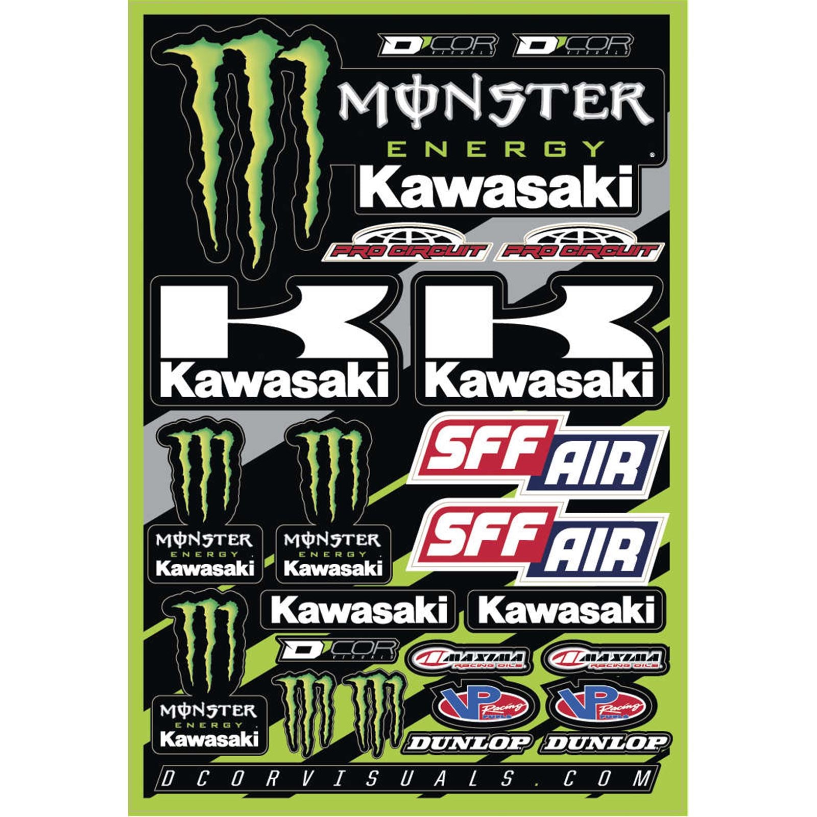 D'Cor Decal Sheet For Kawasaki [MPN: 40-20-116]_99144