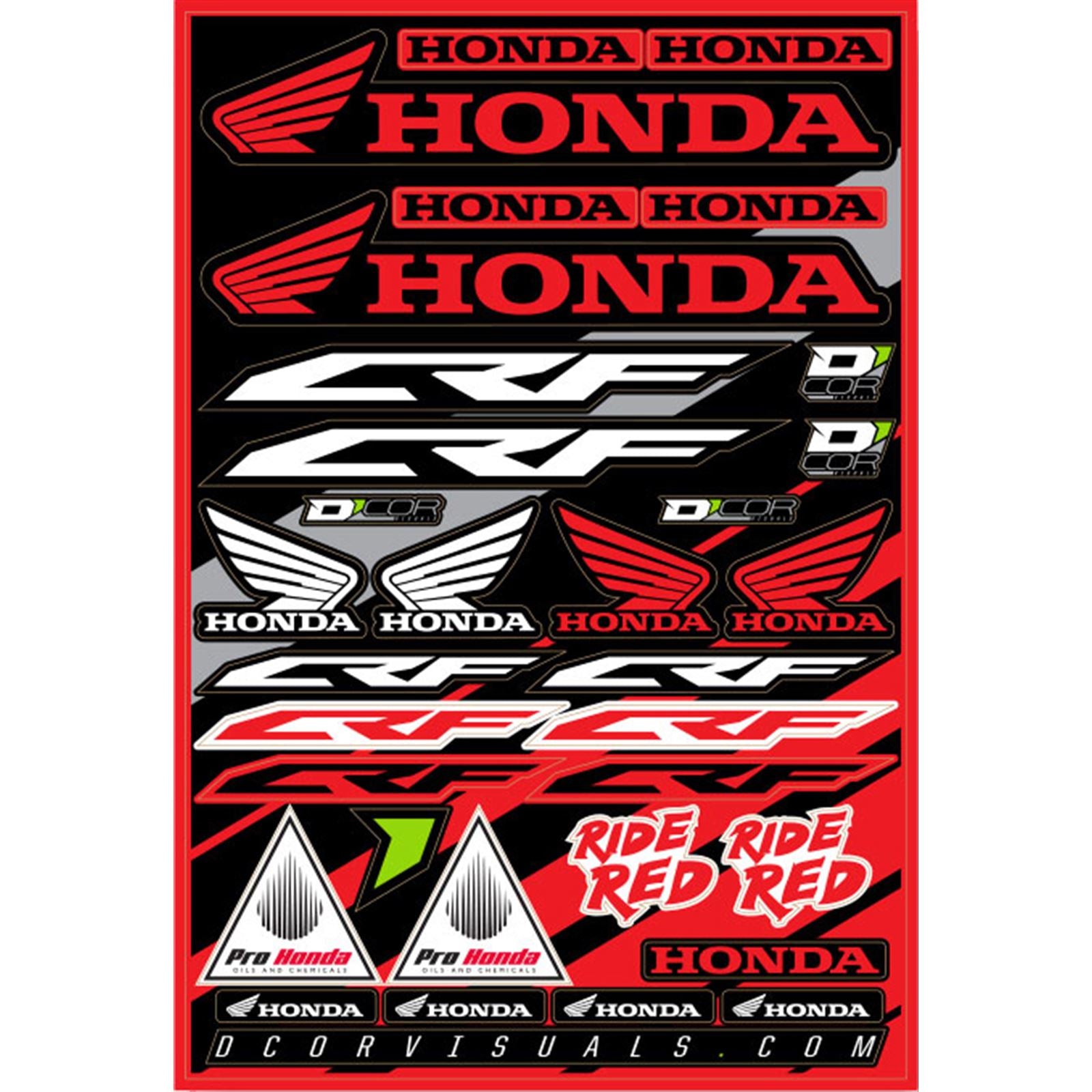 D'Cor Decal Sheet 12"X18" for Honda  [MPN: 40-10-100]_99158