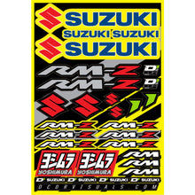 D'Cor Decal Sheet For Suzuki RMZ 12"X18" [MPN: 40-40-100]_99165