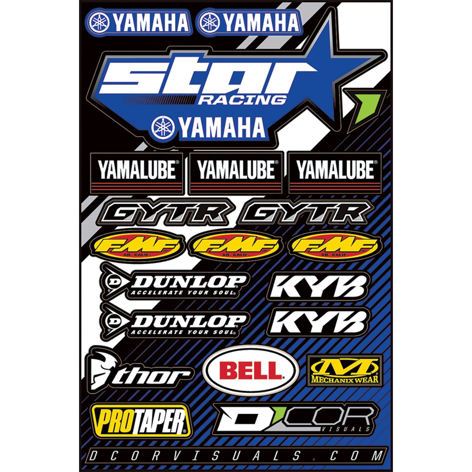D'Cor Star For Yamaha Decal Sheet [MPN: 40-50-116]_99188