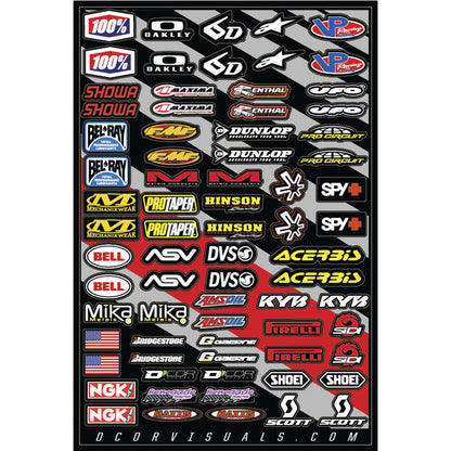 D'Cor Mx Logos 2 Decal Sheet [MPN: 40-90-113]_99245