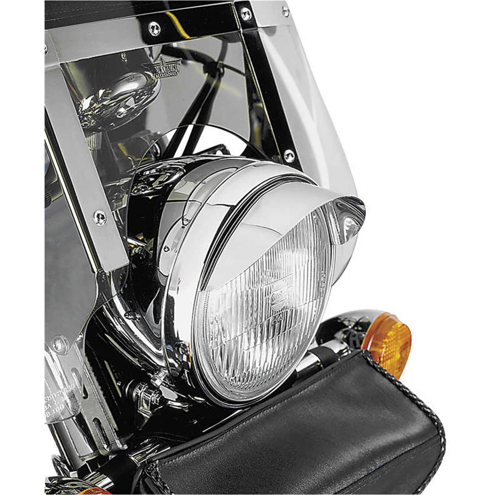 Show Chrome 7" Headlight Visor - Chrome 53-429_99288