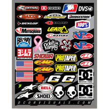 D'Cor Helmet Logos Decal Sheet 9.5"X12" [MPN: 40-90-104]_99319