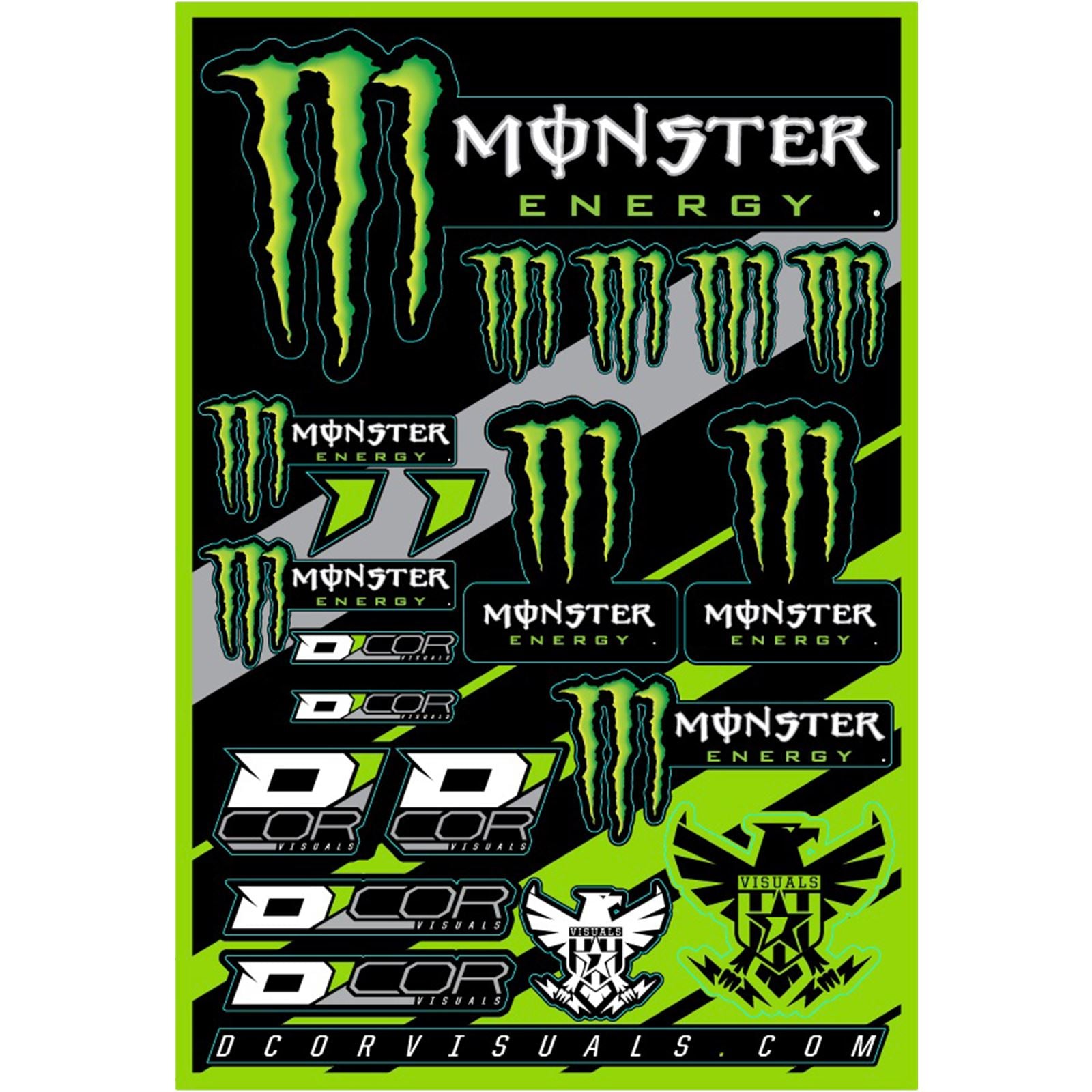 D'Cor Monster Energy Decal Sheet [MPN: 40-90-102]_99328
