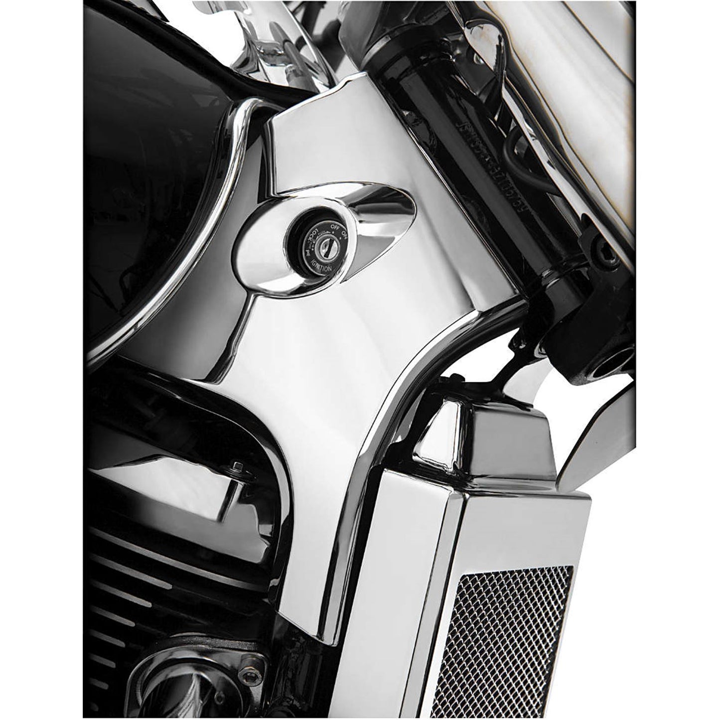 Show Chrome Neck Covers - Chrome 82-201_99367