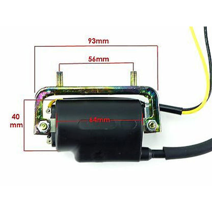 2FastMoto 6 Volt Ignition Coil Dual Lead Single Output for Honda  C CA CB CT  2fm-46-10028_628390
