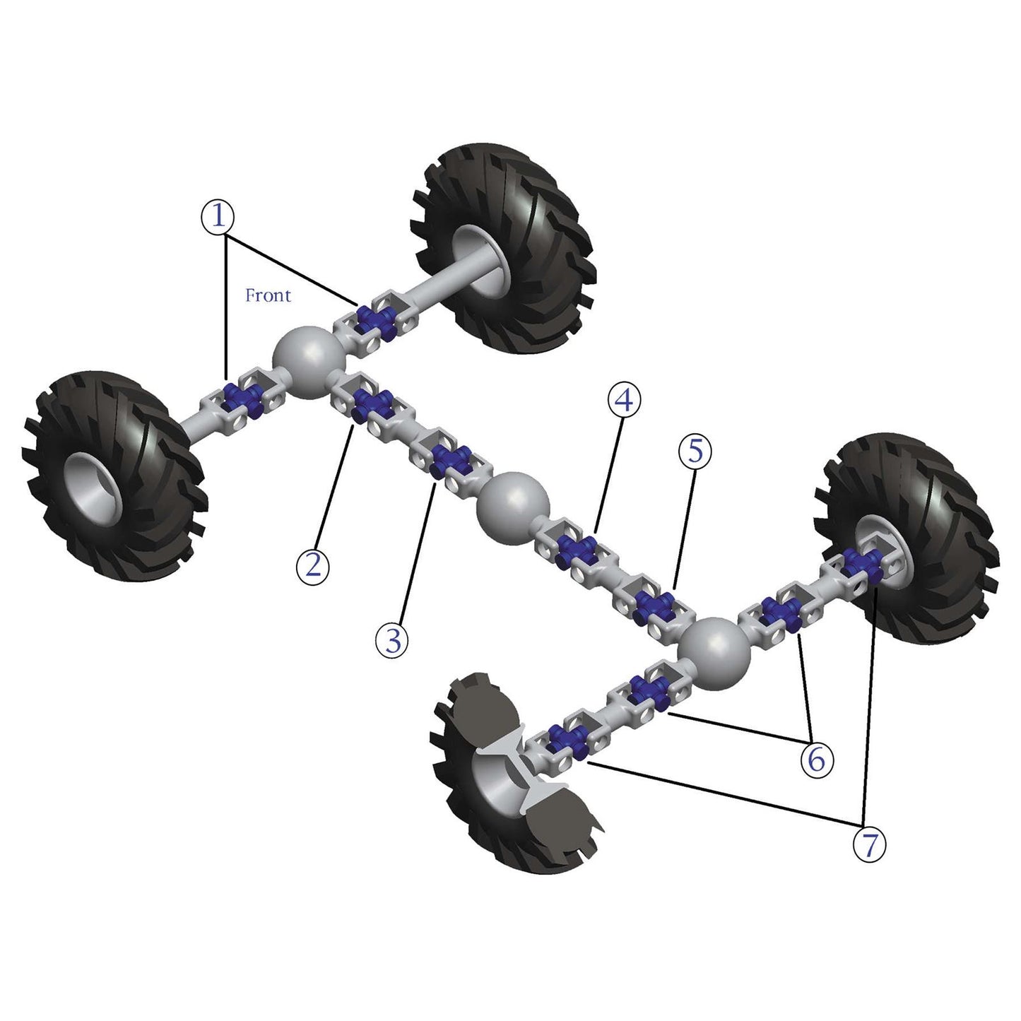 QuadBoss Universal Joint Kit - Rear Axle Outer 19-1009_99468