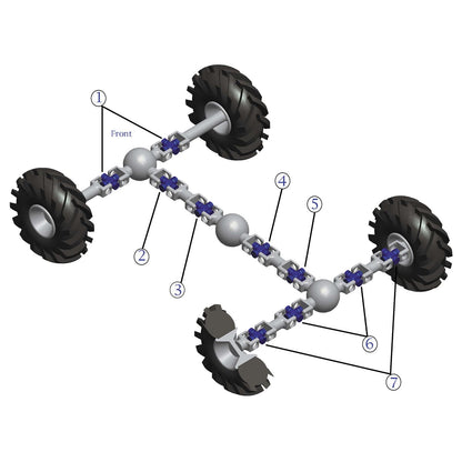 QuadBoss Universal Joint Kit - Rear Axle Outer 19-1009_99468