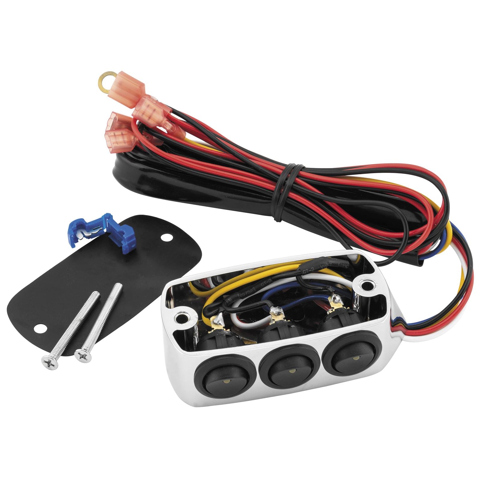 Show Chrome Chrome Clutch Side Switch Block Assembly 52-605LA_99541