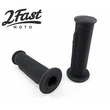 2FastMoto Tommaselli Daytona Style Grip Set Black Rubber 7/8" Bar Motorcycle 01-2191B_635869