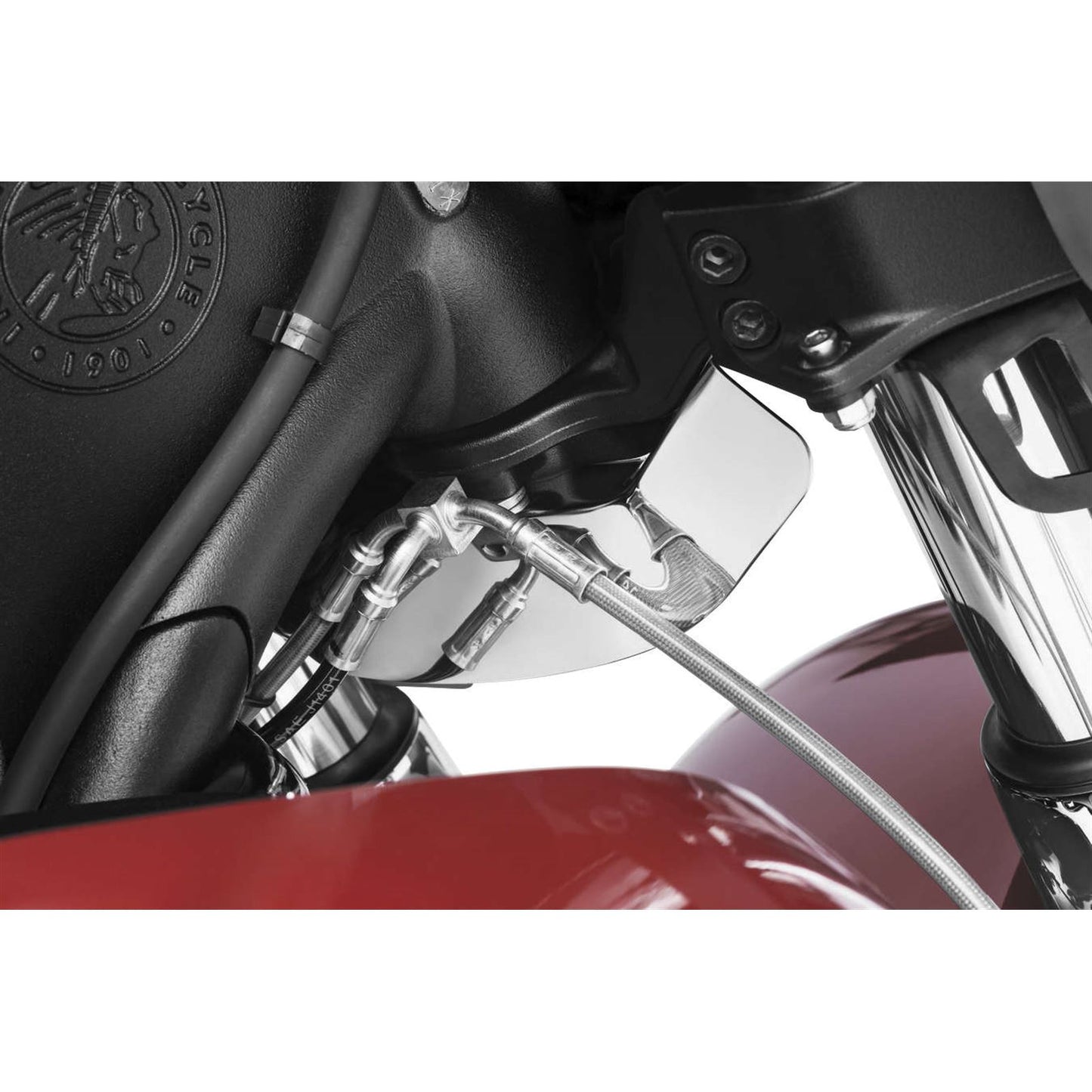 Kuryakyn Lower Triple Tree Wind Deflector for Indian - Chrome 1946_99892