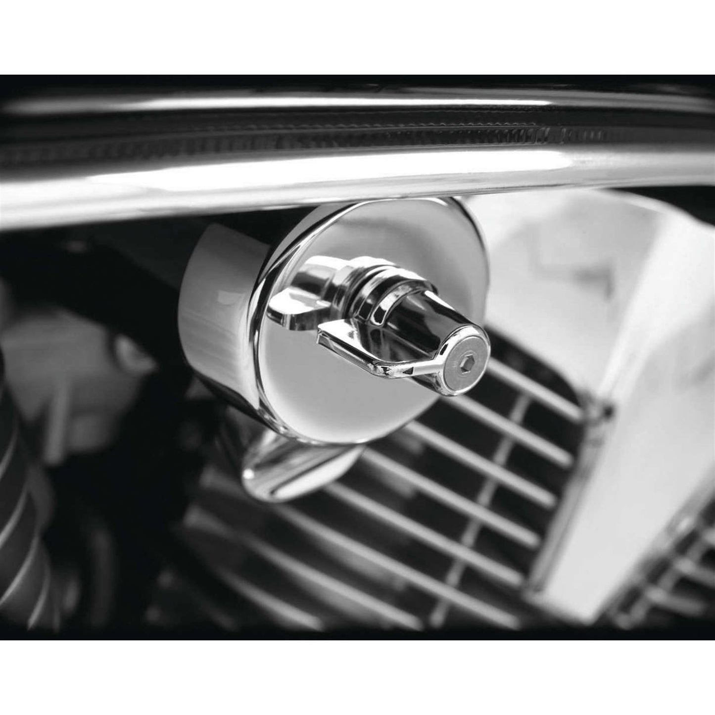 Show Chrome Fuel Cover Valve - Stamped Steel 55-301_100179