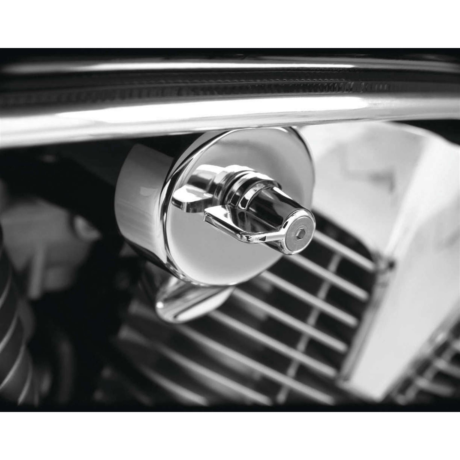 Show Chrome Fuel Cover Valve - Stamped Steel 55-301_100179