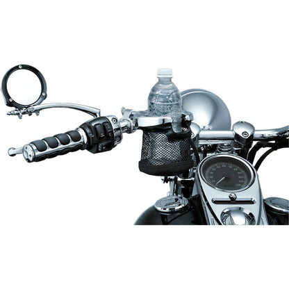 Kuryakyn Chrome Universal Drink Holder with Basket And Clamp For 1-1/4" Handlebars 1475_410703