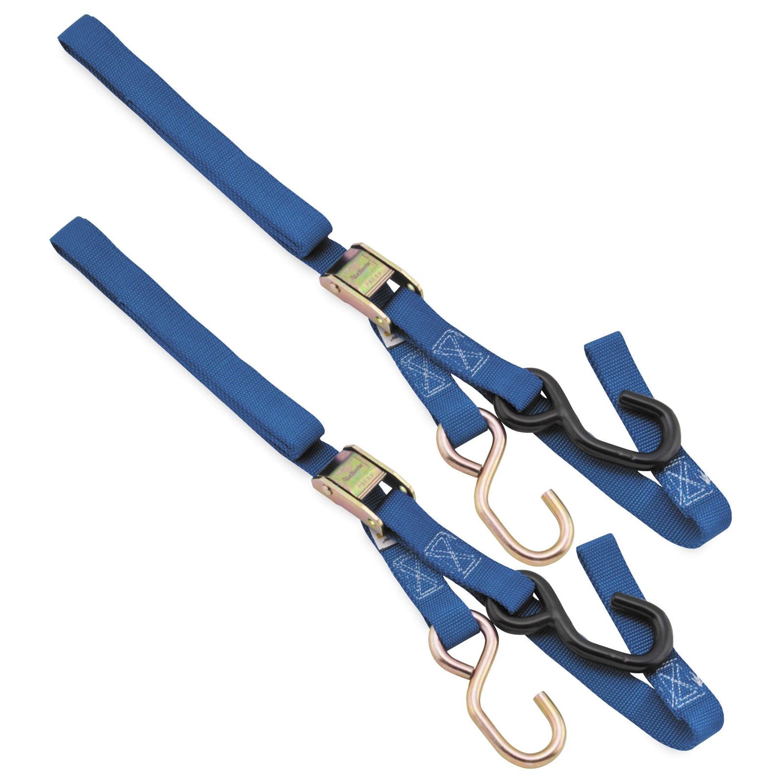 BikeMaster Integrated Soft Hook Tie Downs Blue - 1'' x 72'' 100515_100277