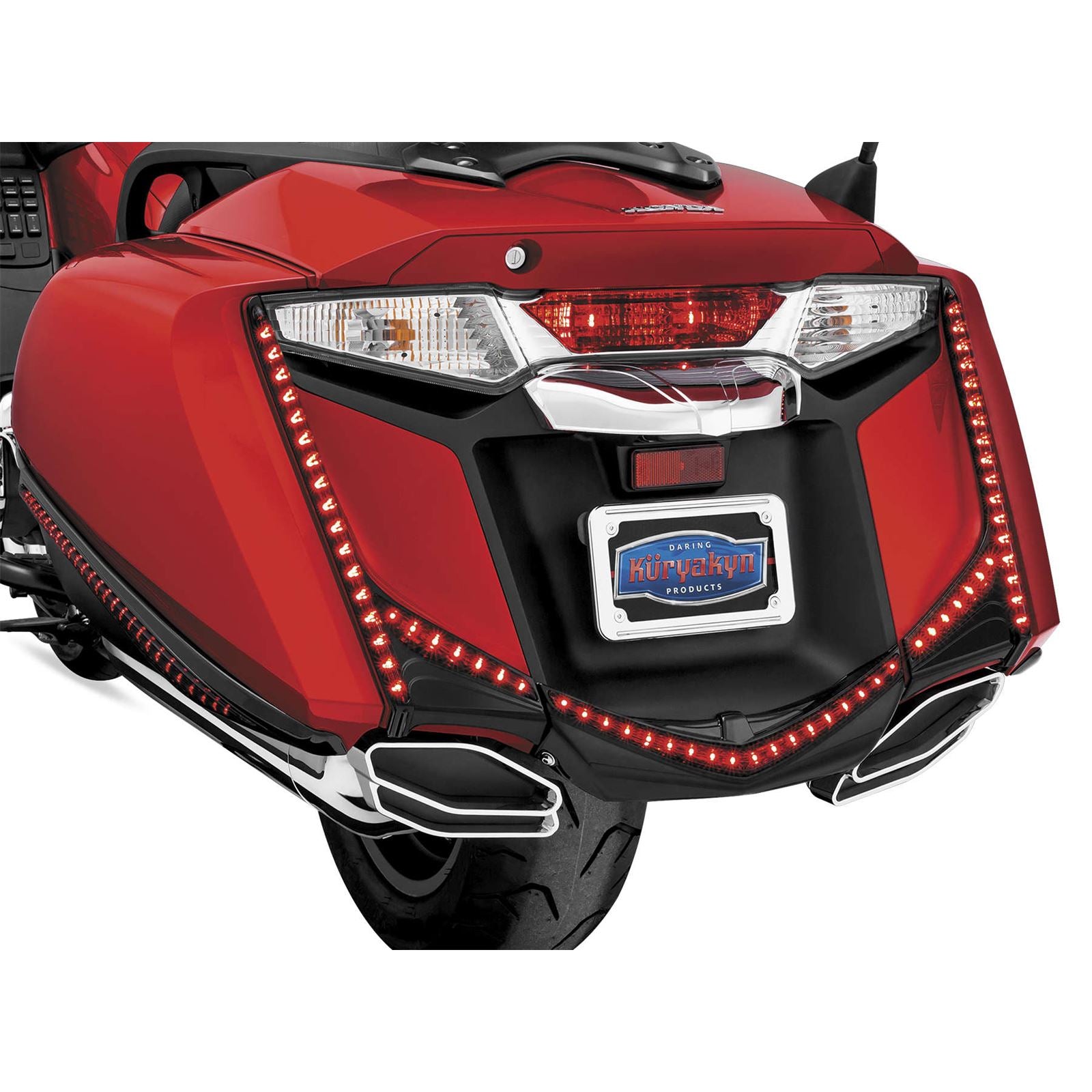 Kuryakyn LED Rear Fender Tip - Gloss Black For Honda GL1800 '12-17 OPEN-BOX 3248_1493671