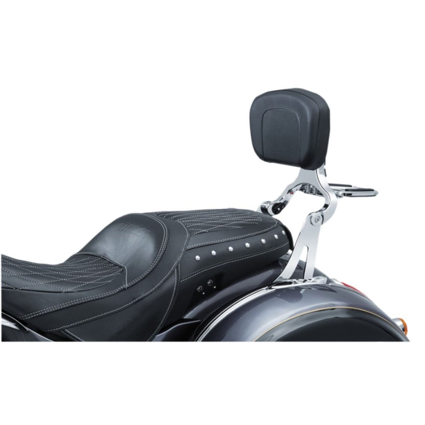 Kuryakyn Multi-Purpose Backrest Easy Switch with Luggage Rack - Chrome 1660_1172822