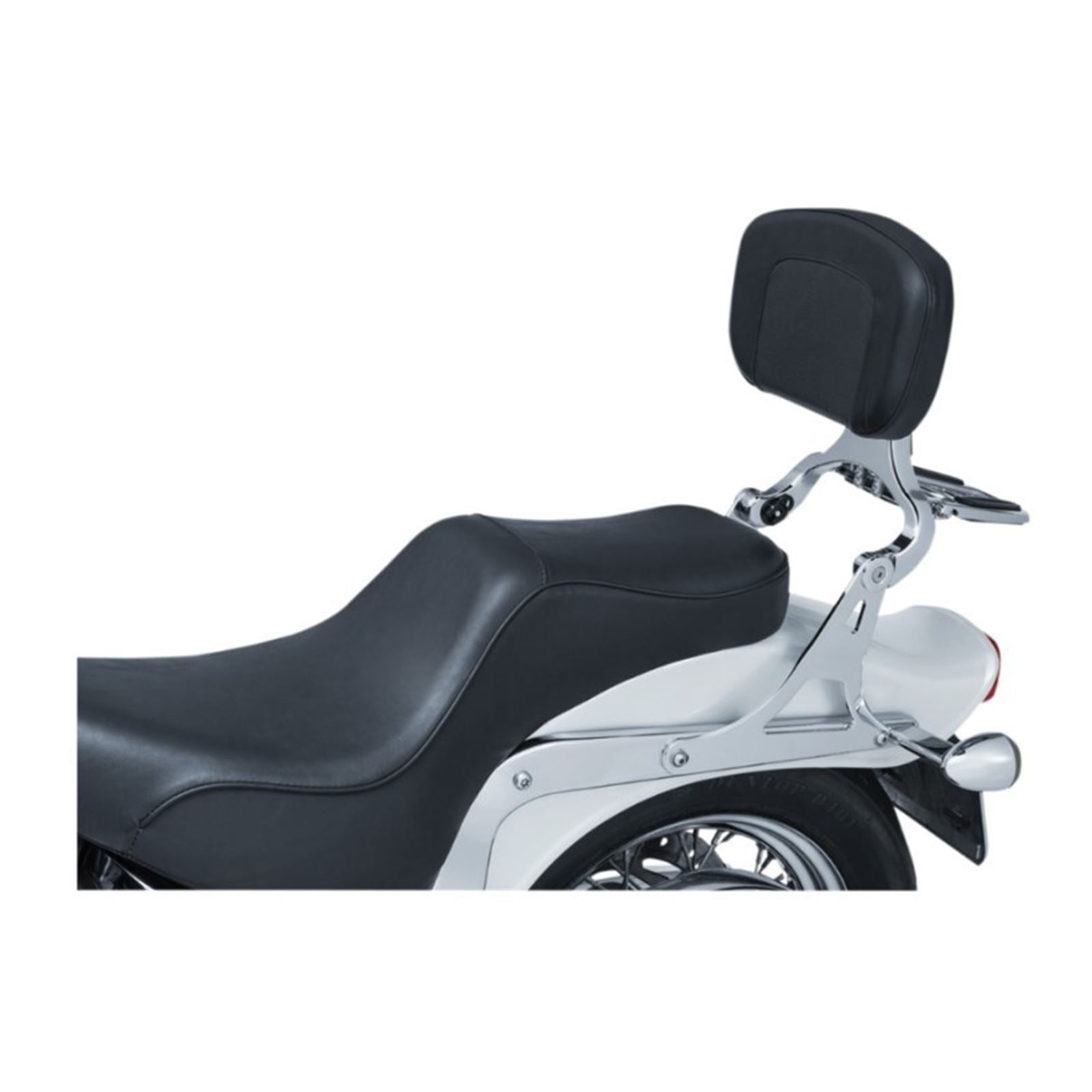 Kuryakyn Multi-Purpose Backrest Easy Switch with Luggage Rack - Chrome 1660_1172825