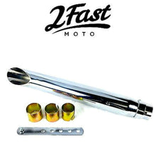 2FastMoto 19" Chrome Turnout Muffler Custom Cafe Racer Chopper Cruiser 80-62620_681726