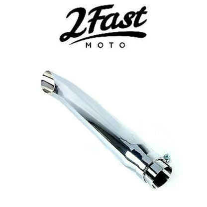 2FastMoto 19" Chrome Turnout Muffler Custom Cafe Racer Chopper Cruiser 80-62620_681727