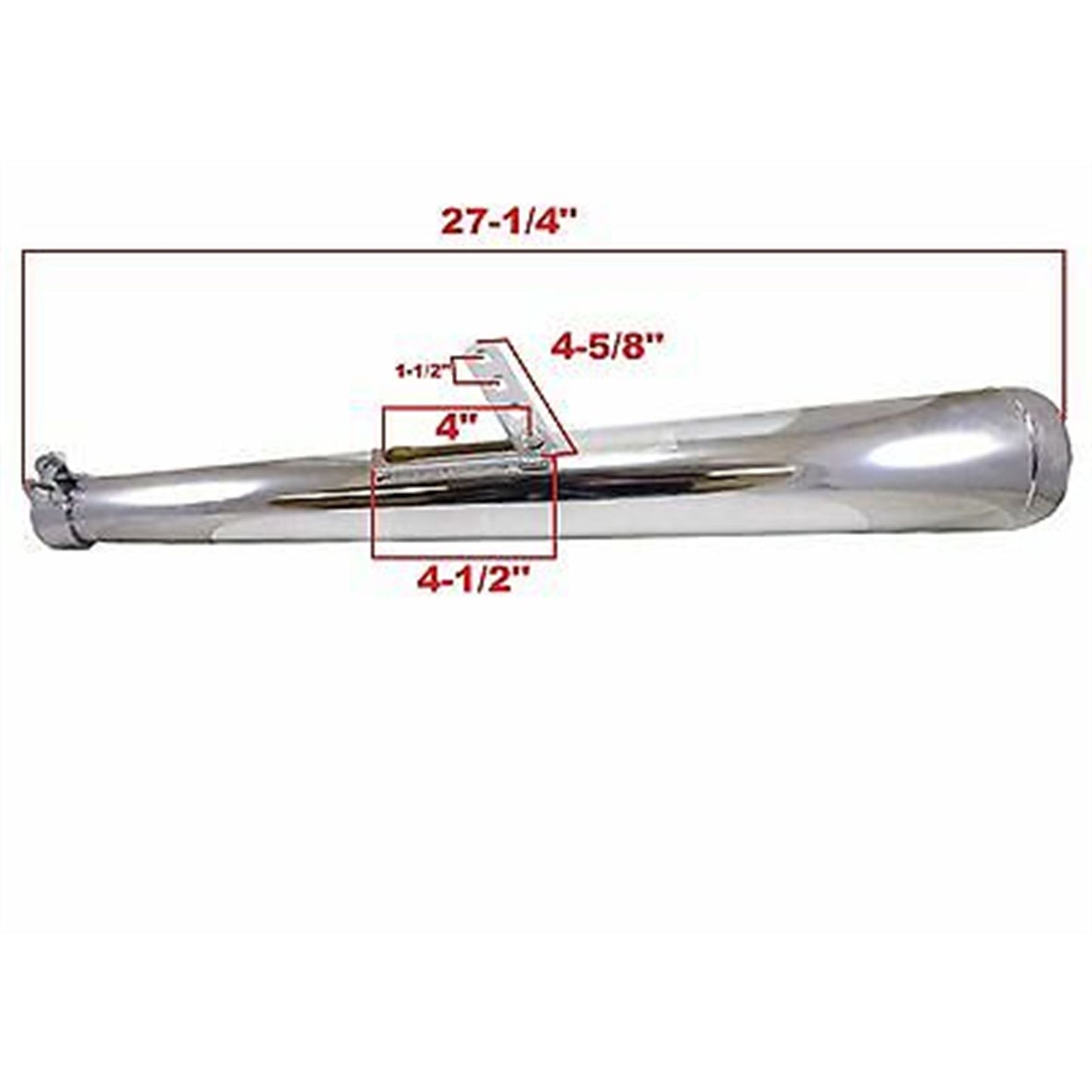 2FastMoto Dunstall Style 27" Muffler Cafe Race Chopper Exhaust  80-84050_635844