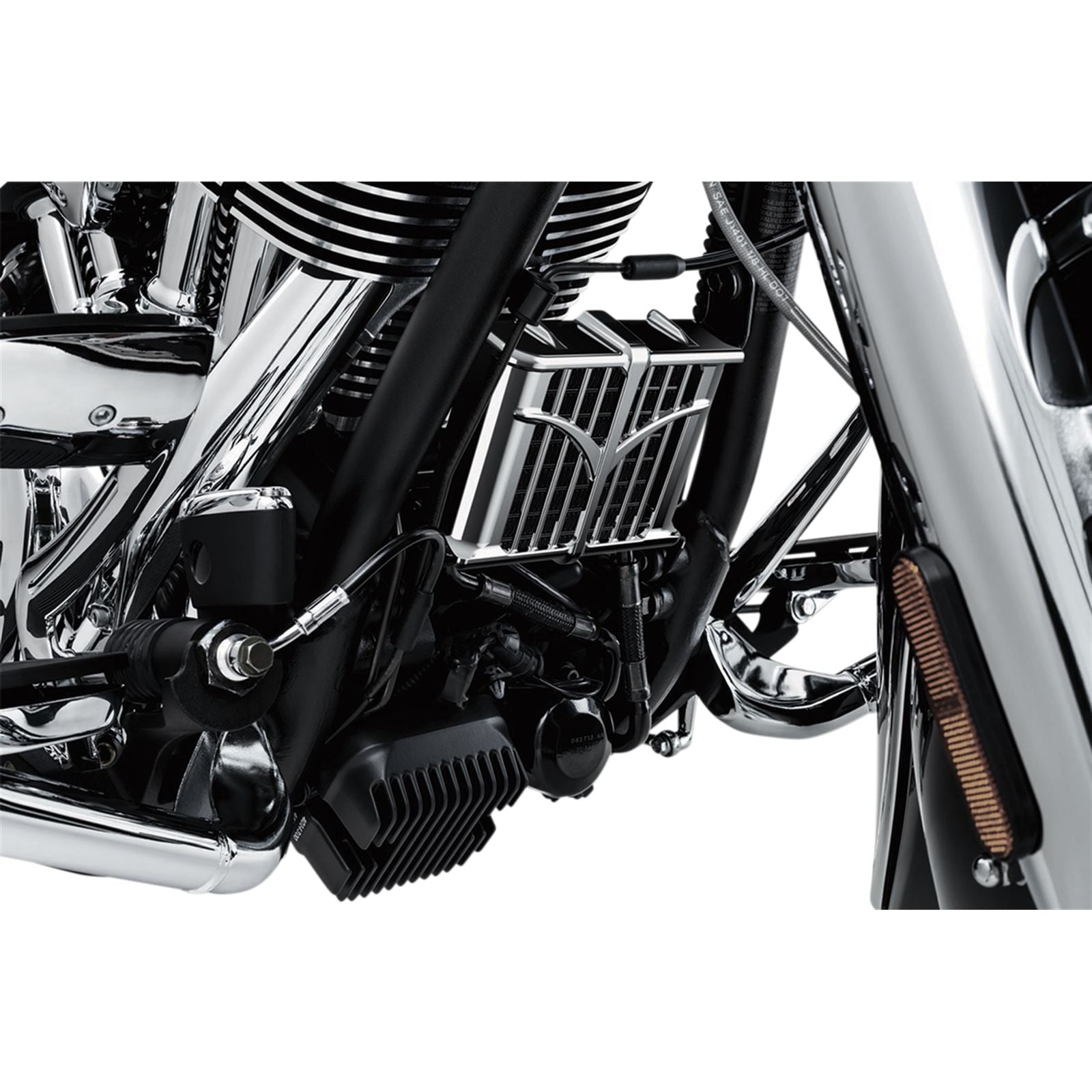 Kuryakyn Oil Cooler Cover - Chrome for Indian 5640_411139