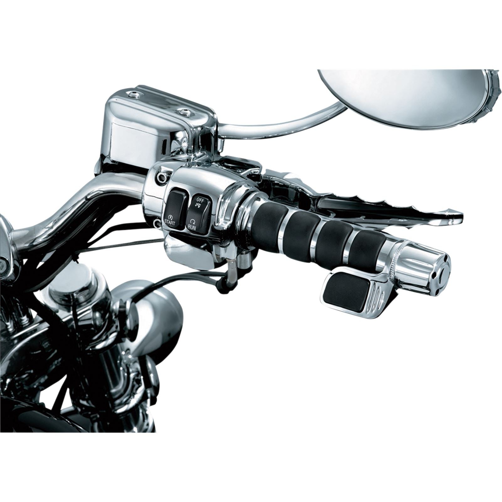 Kuryakyn Chrome ISO®-Grips for Cable 6342_410896