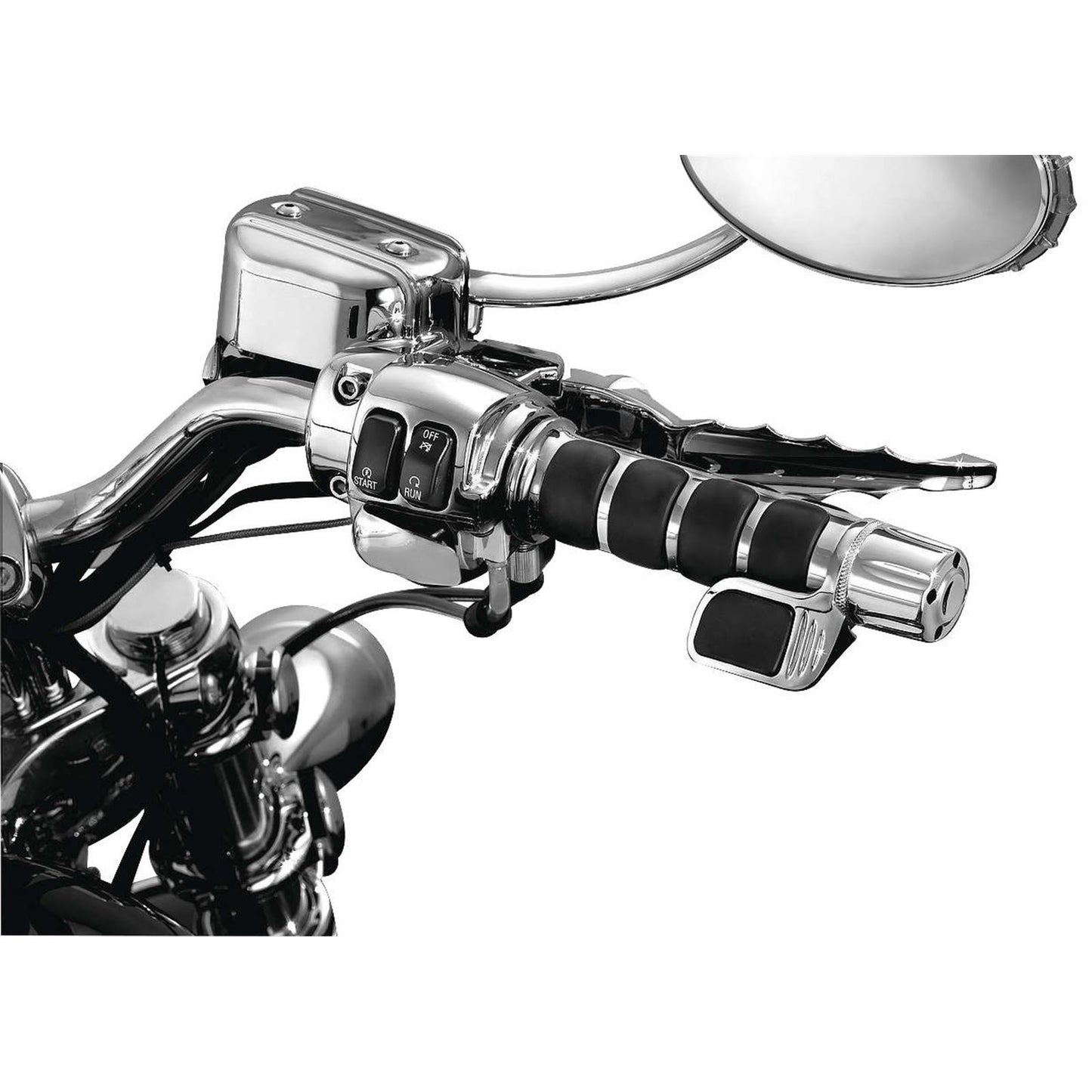 Kuryakyn Chrome ISO®-Grips for Throttle-by-Wire 6343_100370