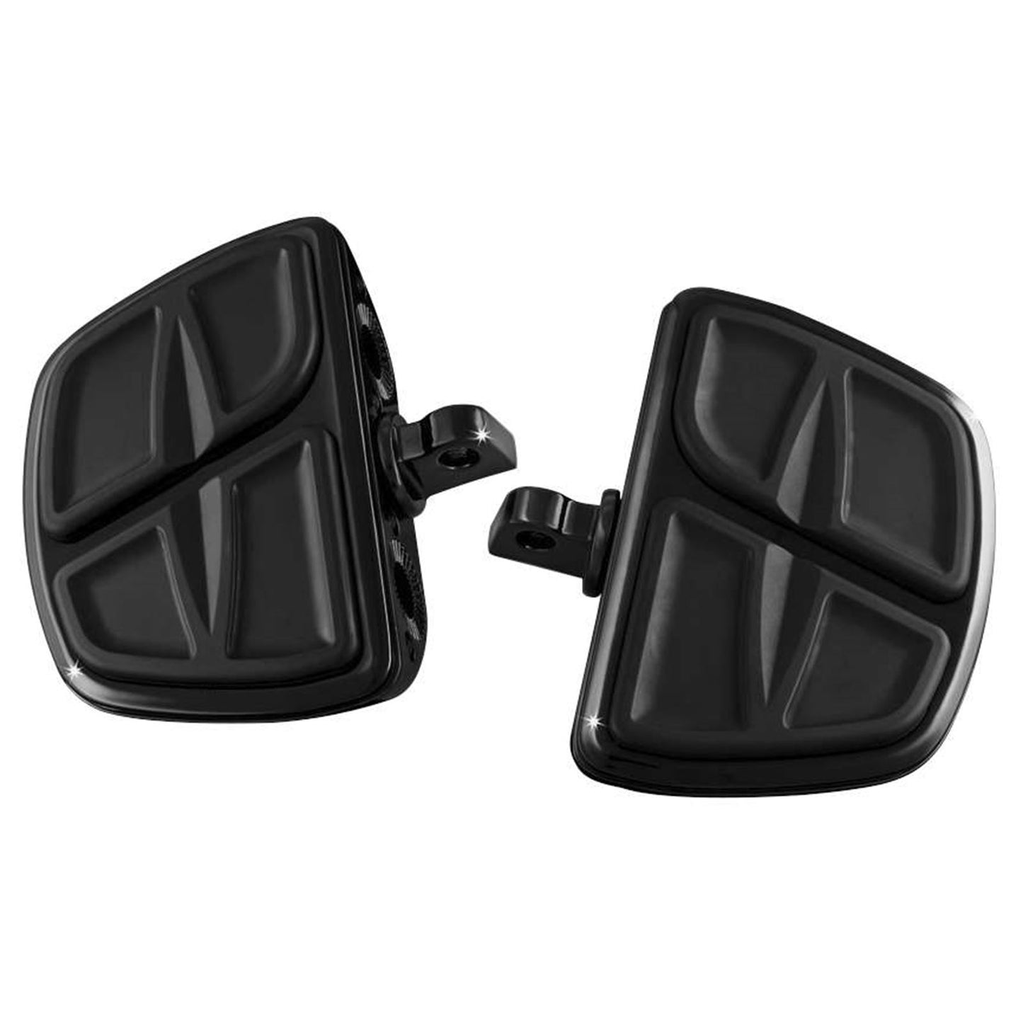 Kuryakyn Mini Boards with Adapter - Gloss Black 7612_100435