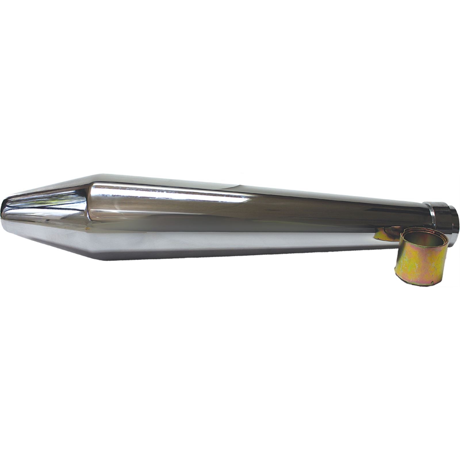 2FastMoto 19 Inch Chrome Shorty Cafe Muffler fits Many Makes and Models [MPN: 80-84032]_100485