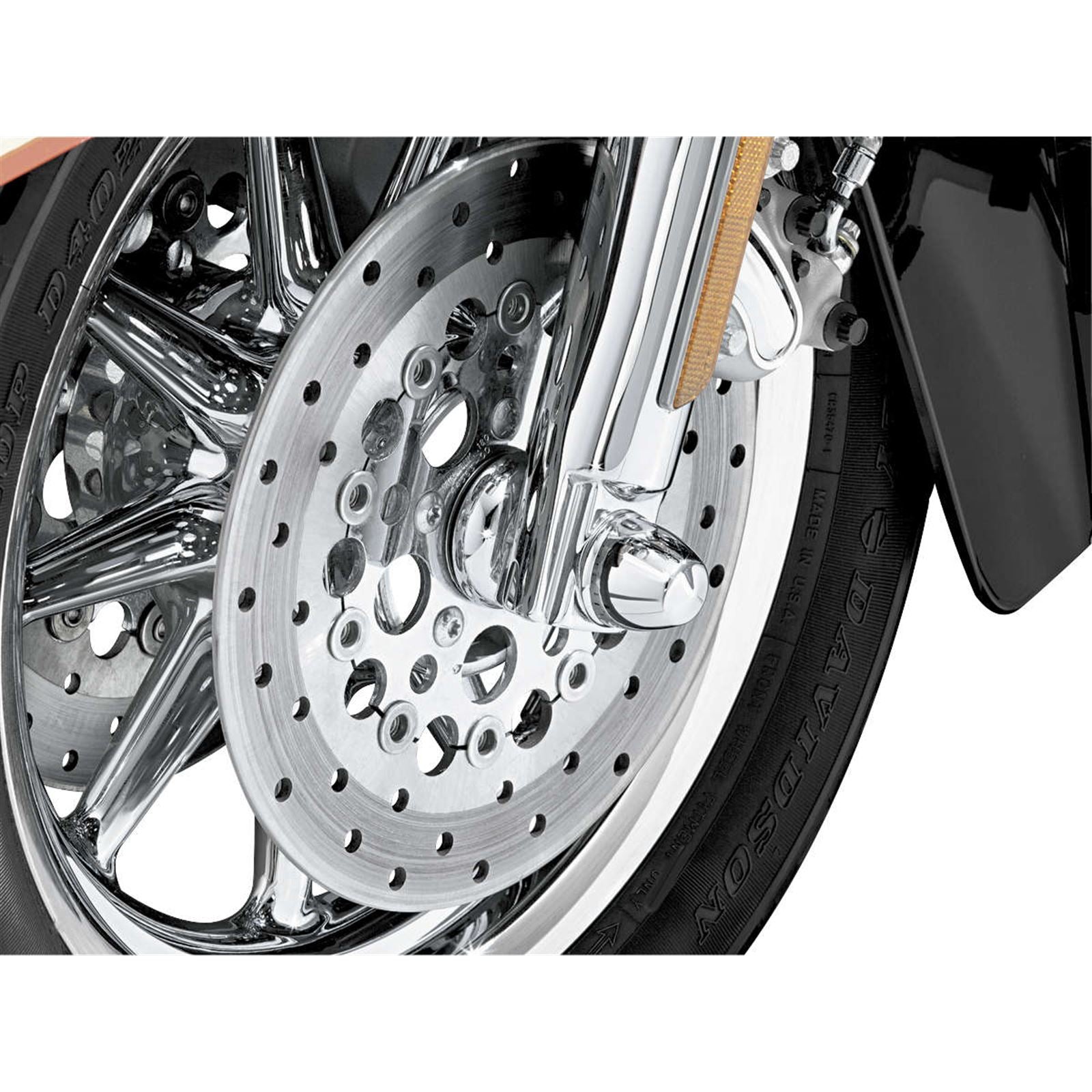 Kuryakyn Axle Caps - Peaked - Chrome 1224_100577