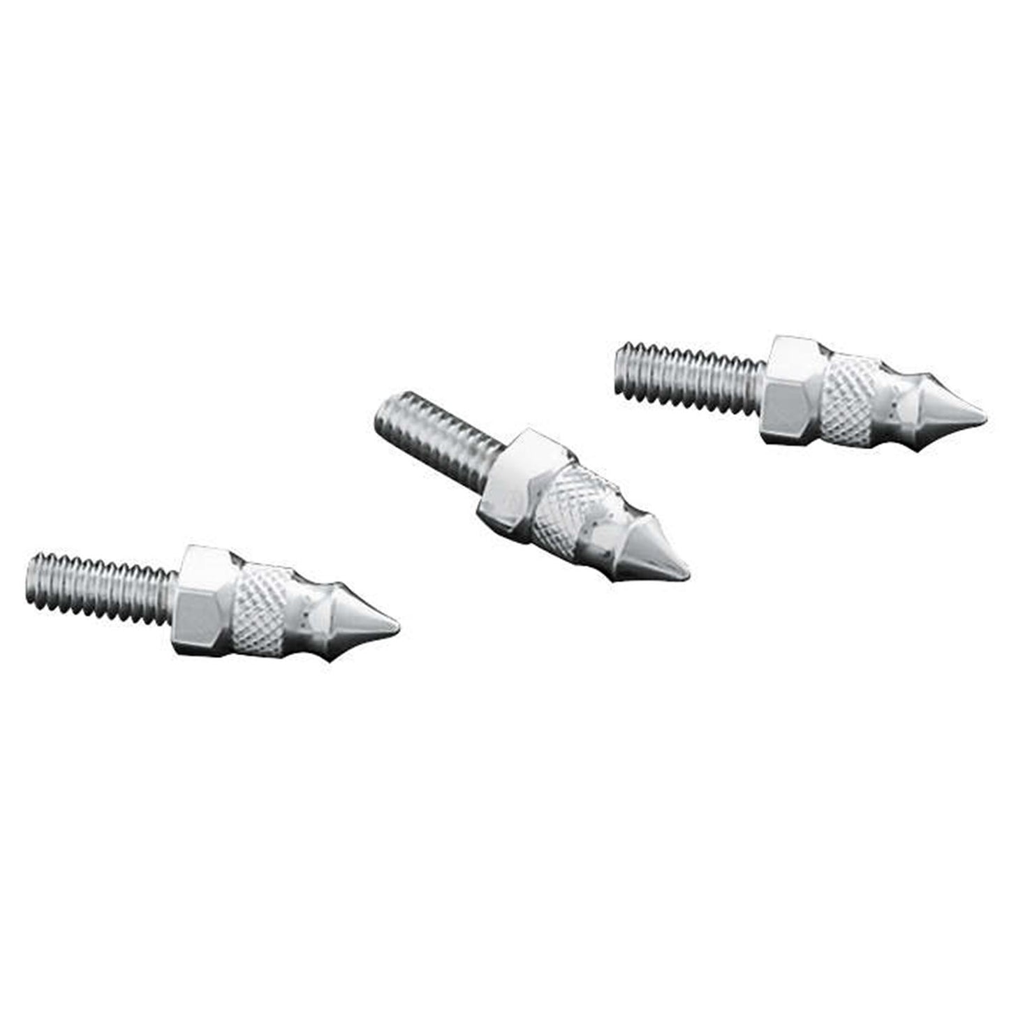 Kuryakyn Windshield Screw In Chrome Mounting Spikes 3 Pack For Harley Models '96-13 1369_100588