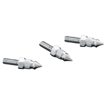 Kuryakyn Windshield Screw Chrome Mounting Spikes 3 Pack For Harley '96-13 OPEN-BOX 1369_1493674