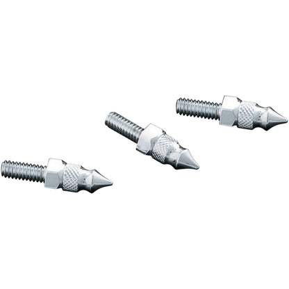 Kuryakyn Windshield Screw Chrome Mounting Spikes 3 Pack For Harley '96-13 OPEN-BOX 1369_1493675