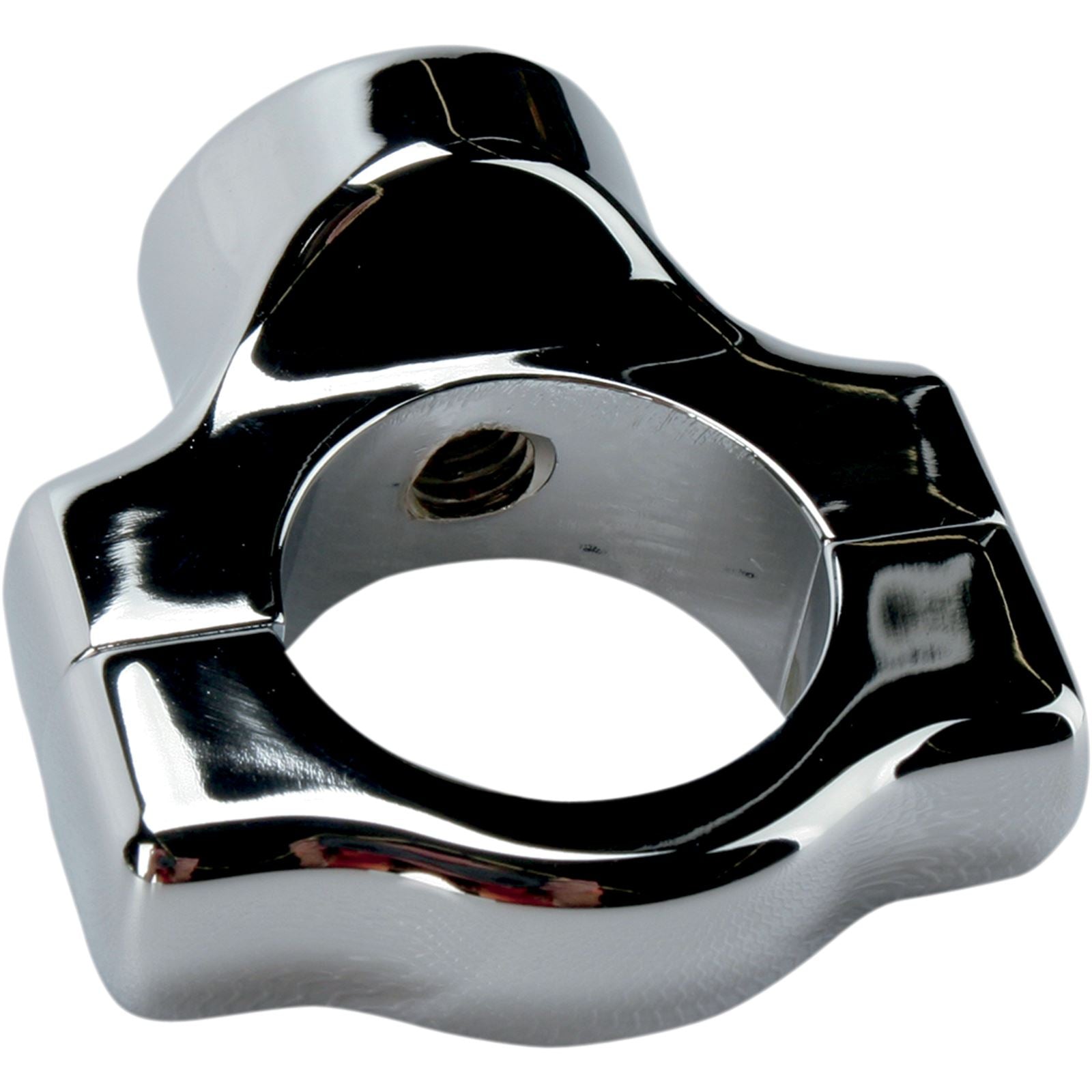 Kuryakyn Curved License Plate Side Mount - Chrome For Harley FLS FXS '87-17 3183_412593