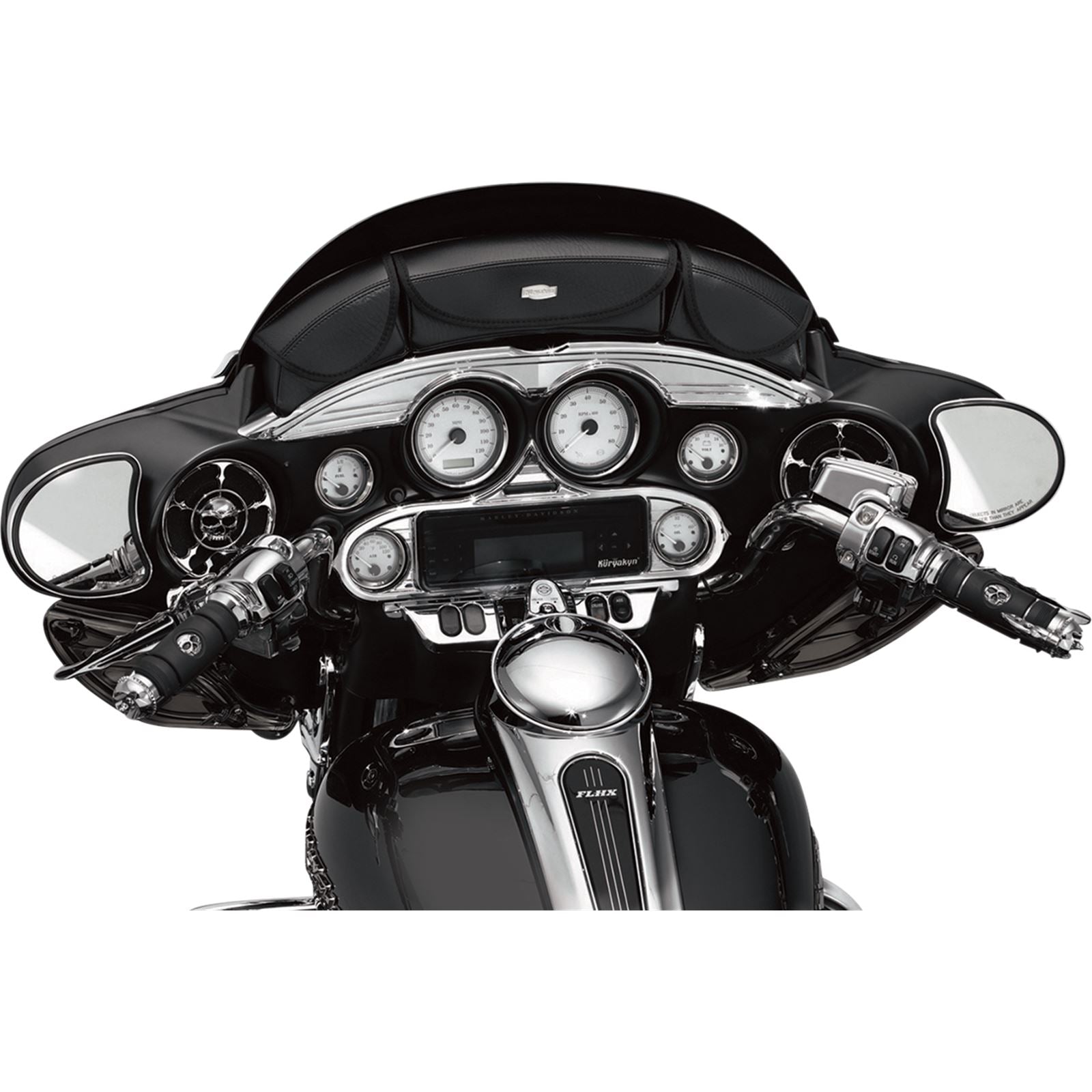 Kuryakyn Stereo Accent for Many Motorcycle Brands '86-19 - Chrome Finish  OPEN-BOX 3765_1493681