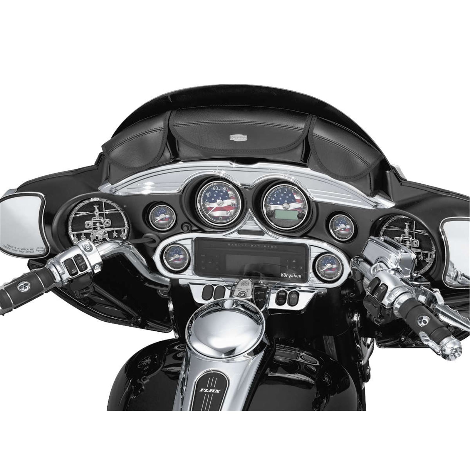 Kuryakyn Stereo Accent for Many Motorcycle Brands '86-19 - Chrome Finish  OPEN-BOX 3765_1493680