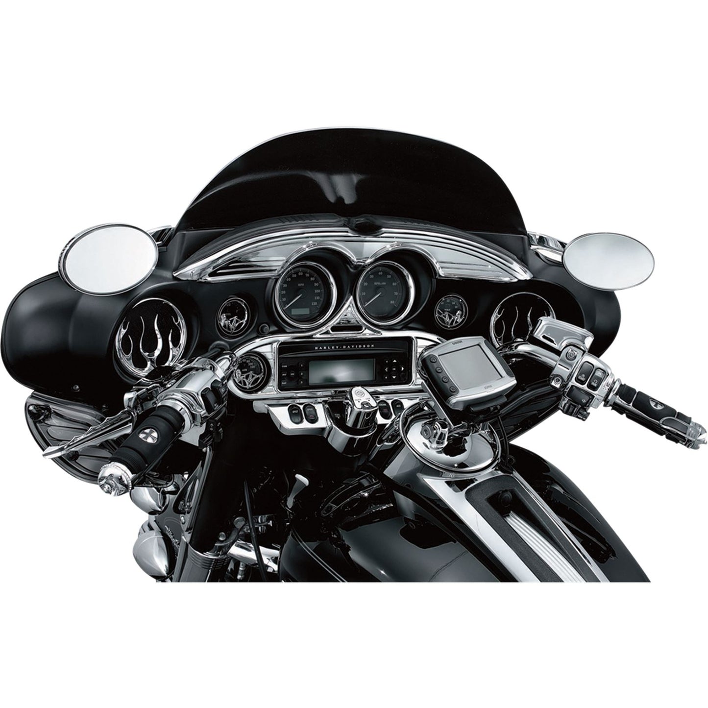 Kuryakyn Stereo Accent for Many Motorcycle Brands '86-19 - Chrome Finish  OPEN-BOX 3765_1493682