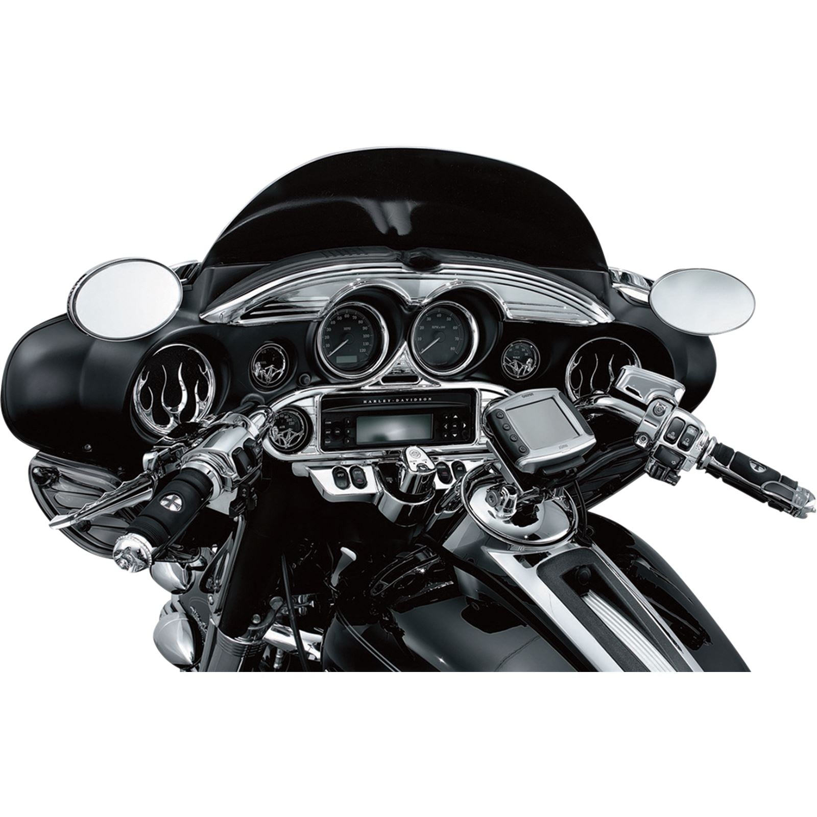 Kuryakyn Stereo Accent for Many Motorcycle Brands '86-19 - Chrome Finish  OPEN-BOX 3765_1493682