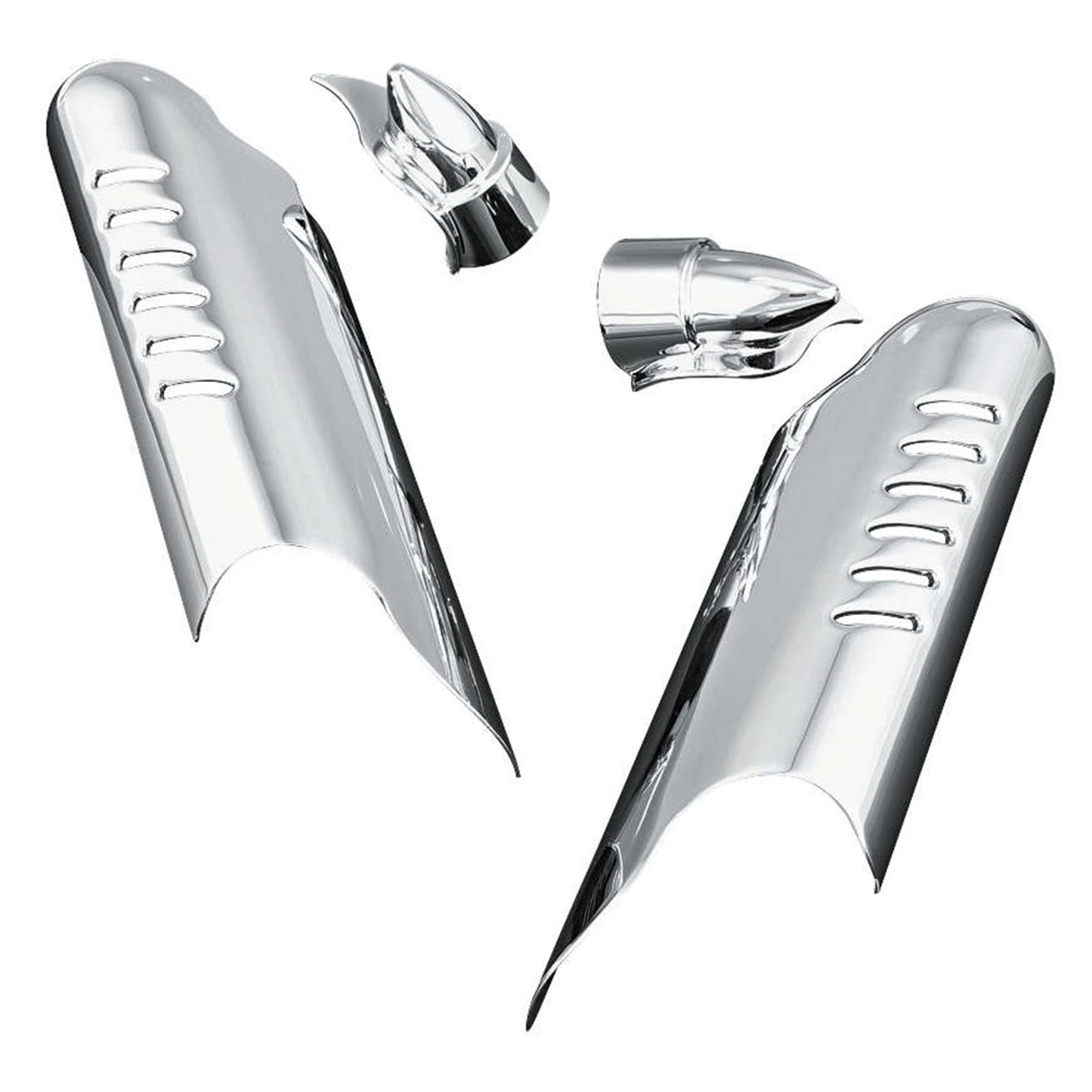 Kuryakyn Lower Fork Leg Shields w/Fender Boss Cover For Harley Bikes & Trikes '00-17 7768_100632