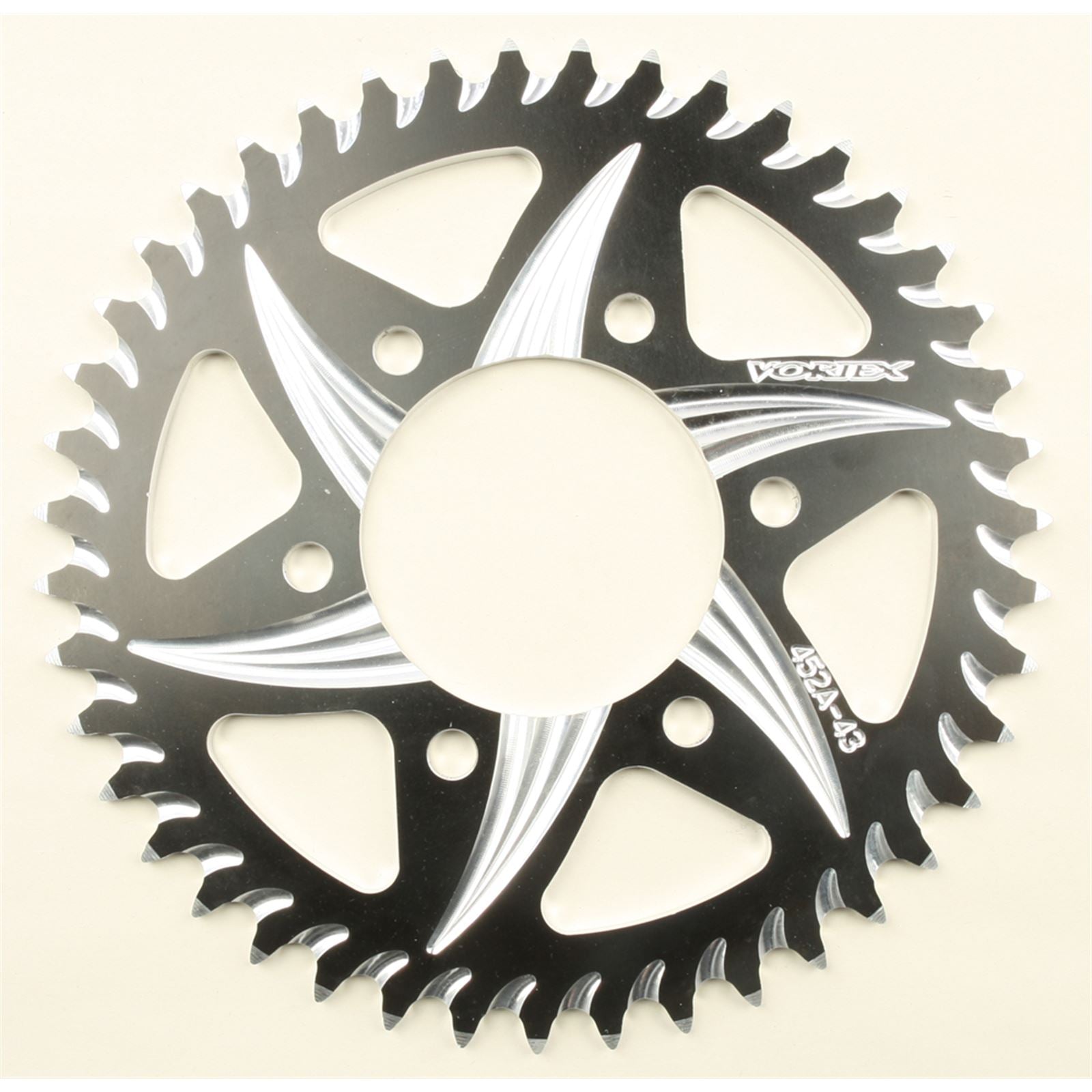 Vortex CAT5 Rear Aluminum Sprocket Black - 520 - 43-Tooth 452AZK-43_100642